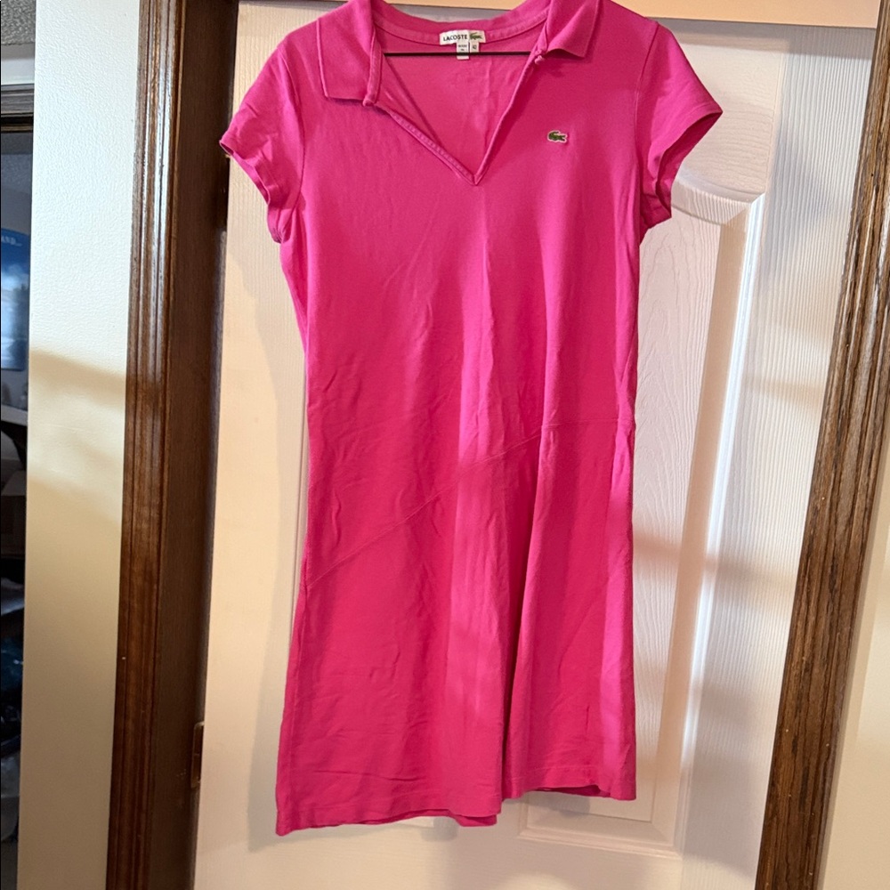 Lacoste Hot Pink Polo Dress